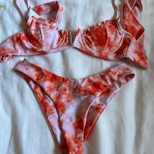 Tie dye bikini set